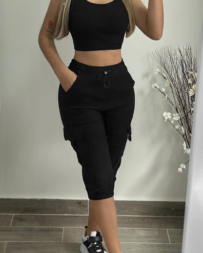 Damen Cargo-Beanie mit praktischen Taschen Stalluxe