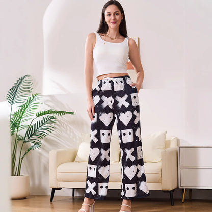 Damen Freizeithose mit einzigartigem grafischen Muster und elastischem Bund Stalluxe
