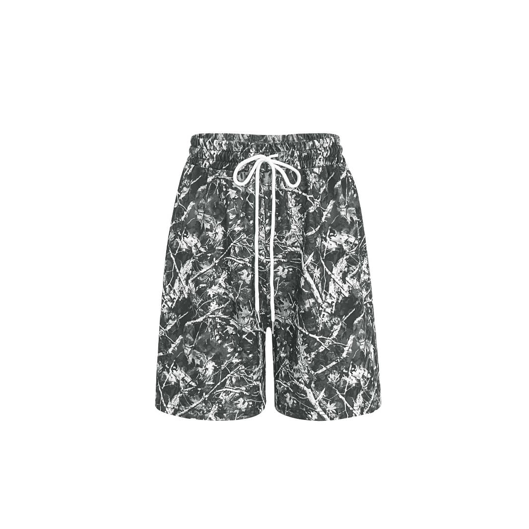 Damen Camo-Print Bequeme Lockere Passform Shorts Stalluxe