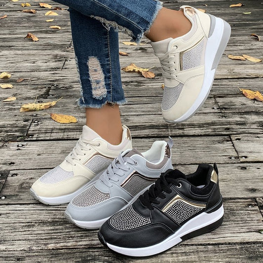 Damen sportliche Sneaker mit atmungsaktiver Mesh-Oberfläche und dämpfender Sohle Stalluxe
