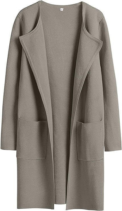 Damen Strickmantel mit lässigem Schnitt und praktischen Taschen Stalluxe