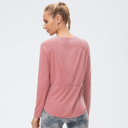 Damen Atmungsaktives Langarmshirt mit innovativem Design und Rückenschnitt Stalluxe