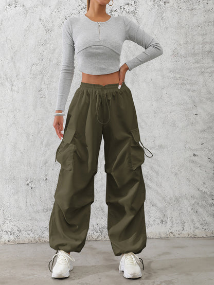 Damen Cargo-Hose im urbanen Utility-Stil mit seitlichen Taschen Stalluxe