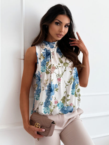 Damen stilvolle und luftige Bluse mit floralem Design Stalluxe
