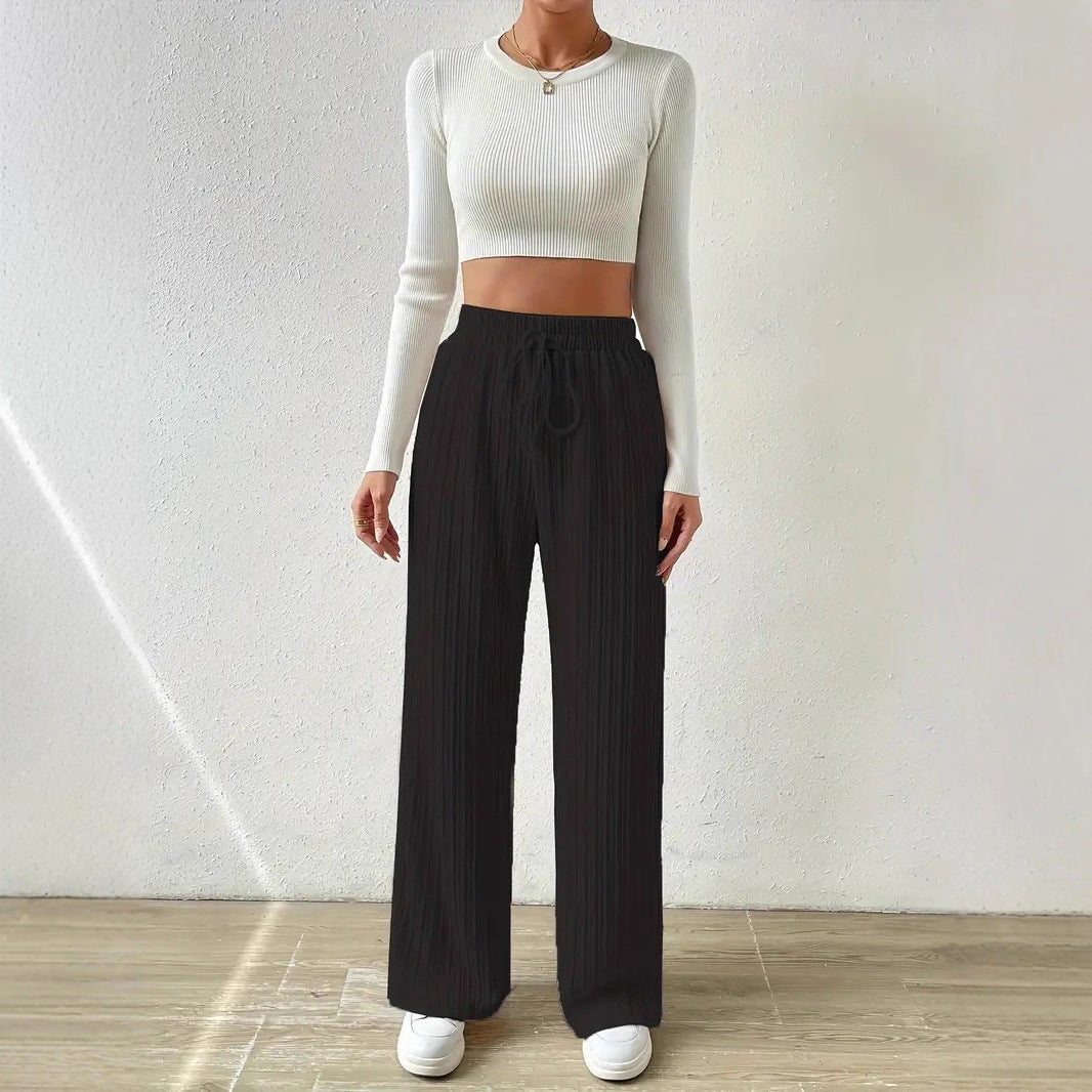 Damen Bequeme Stoffhose mit strukturierter Oberfläche Stalluxe
