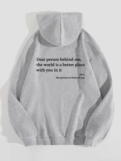 Damen Oversized Kapuzenpullover mit inspirierendem Schriftzug Stalluxe