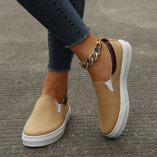 Damen Slip-On Freizeitschuhe mit elastischem Einstieg und rutschfester Sohle Stalluxe