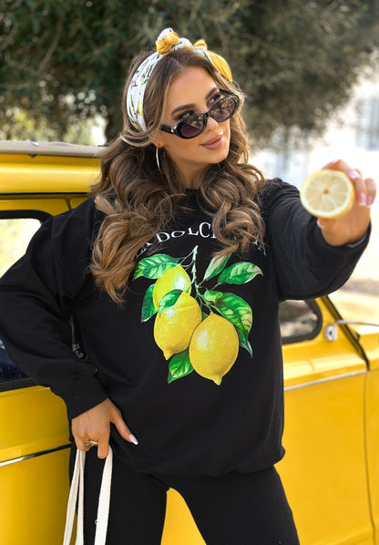 Damen lässiger Freizeitanzug mit fruchtigem Print und dehnbarem Material Stalluxe