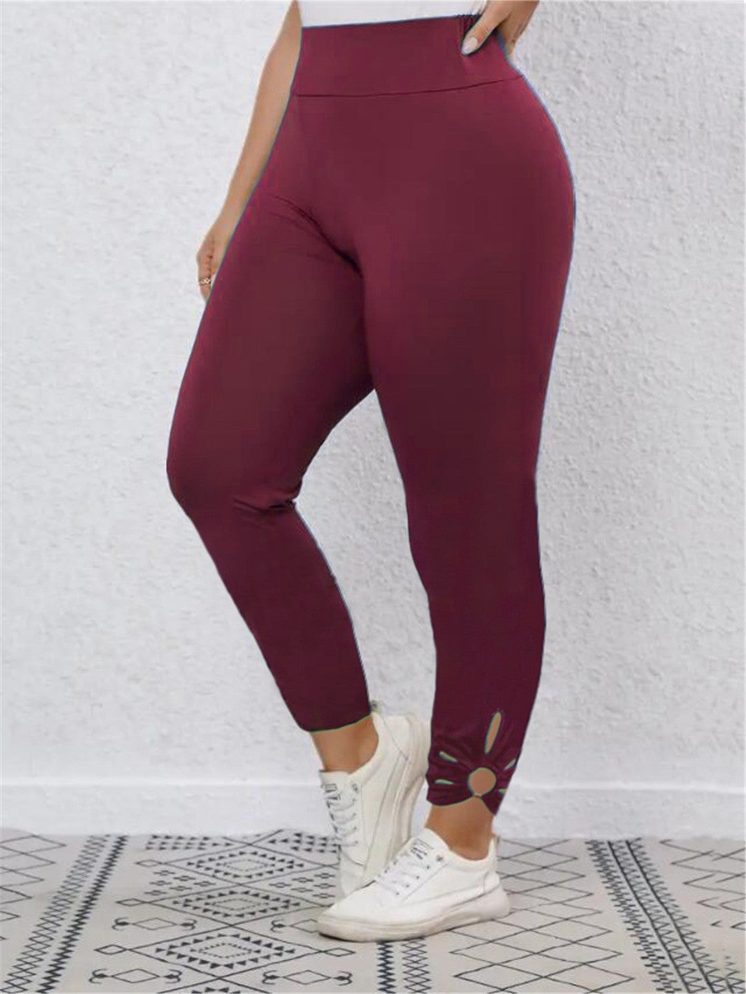 Damen Hochbundige Leggings mit stilvollen Schnittdetails Stalluxe