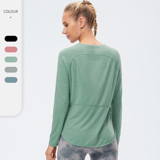 Damen Atmungsaktives Langarmshirt mit innovativem Design und Rückenschnitt Stalluxe