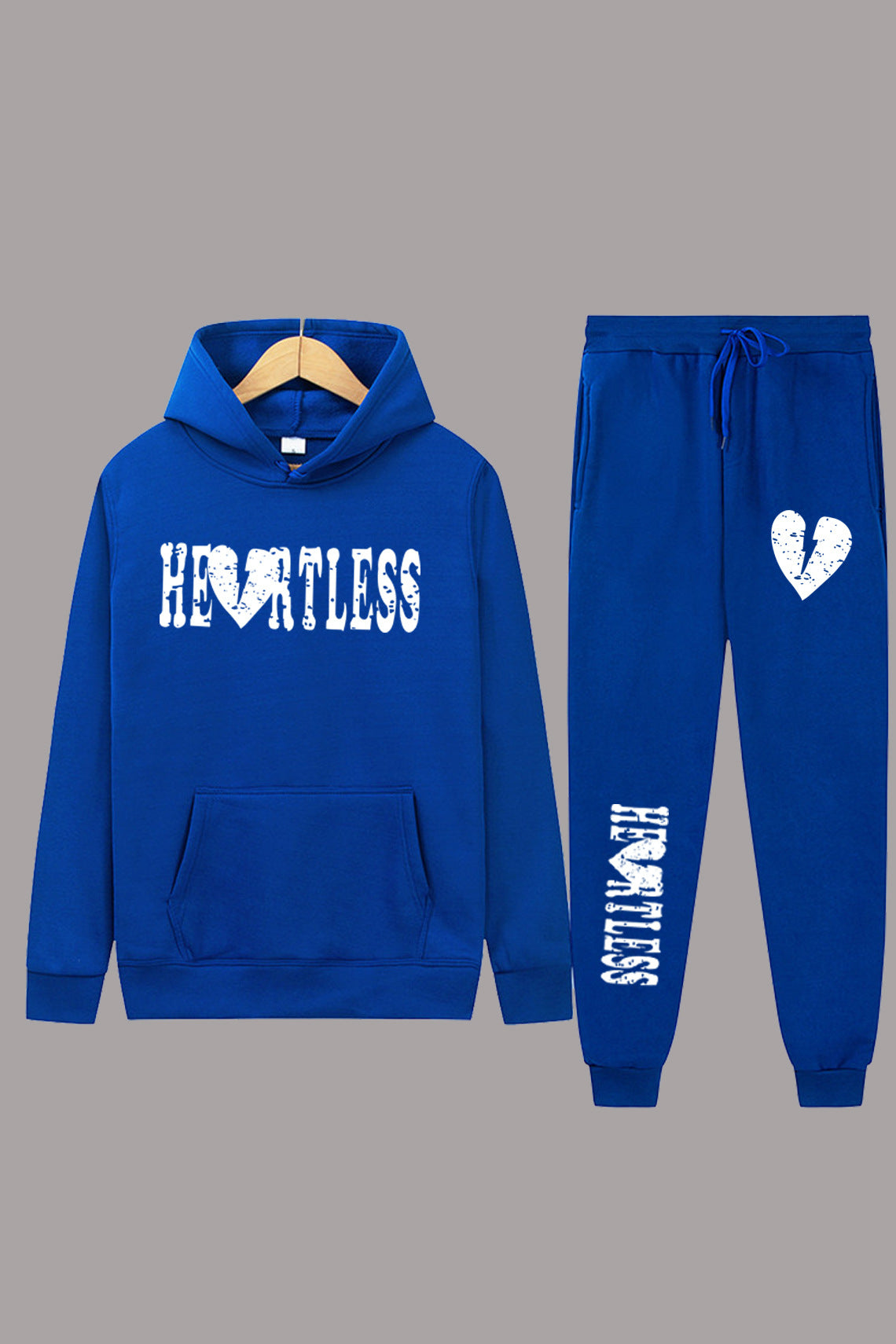 Damen Kapuzenpullover und Jogginghose Set mit auffälligem Graffiti-Design Stalluxe