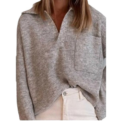 Damen lässiger Strickpullover Stalluxe