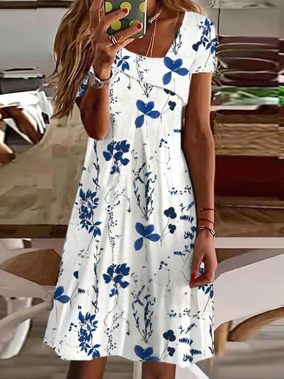 Damen Blumenmuster Sommerkleid Stalluxe