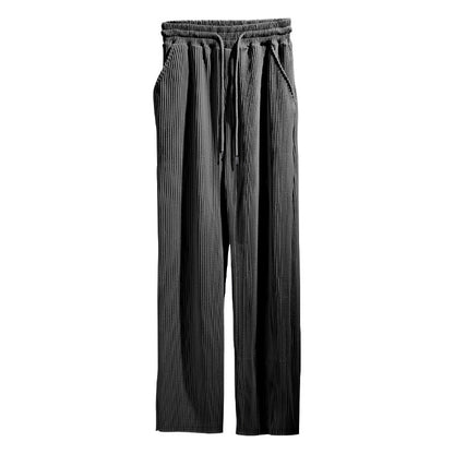 Damen elegante Relaxed Fit Hose mit Gummi-Taille Stalluxe