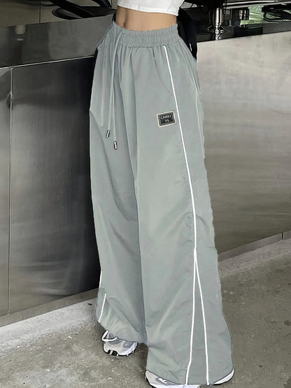 Damen Weiter Sporthose mit seitlichen Reisverschlusstaschen und elastischem Bund Stalluxe