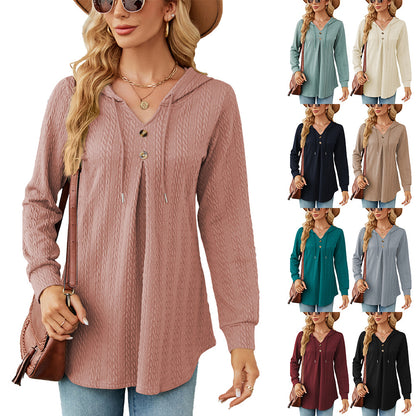 Damen Langarm Hoodie mit strukturiertem Design Stalluxe