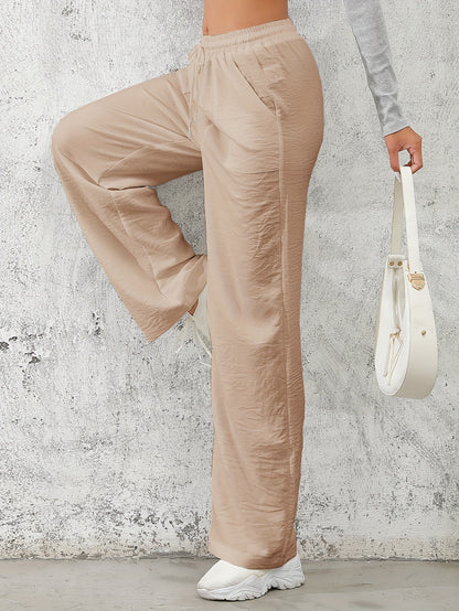 Damen weite Freizeit-Hosen mit elastischem Bund und praktischen Taschen Stalluxe