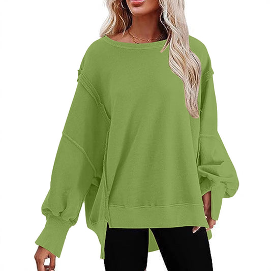 Damen Oversize Sweatshirt mit ballonartigen Ärmeln Stalluxe