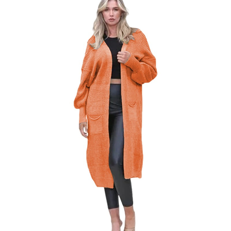 Damen Langarm-Strickcardigan mit edlem Strukturdesign und praktischen Taschen Stalluxe
