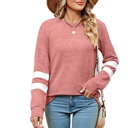 Damen sportliches Sweatshirt mit dekorativen Streifendetails Stalluxe