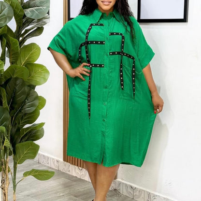 Damen Oversized Hemdbluse mit modischen Details und Kontrastträgern Stalluxe