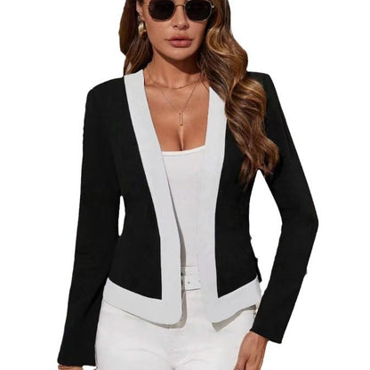 Damen Moderne Blazerjacke mit kontrastierenden Details Stalluxe