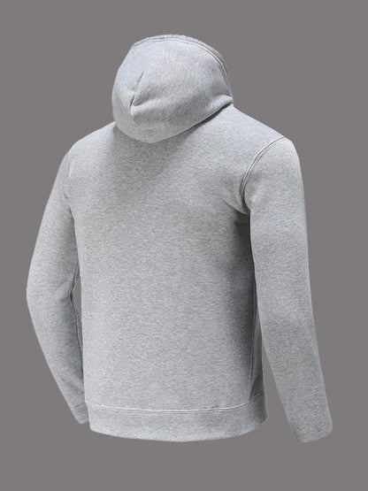 Damen sportlicher Kapuzenpullover mit grafischem Druck und Kängurutasche Stalluxe