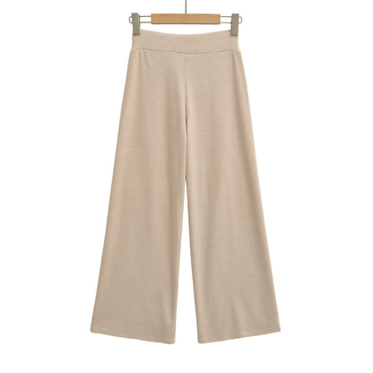 Damen weite Jersey-Hose mit hohem Bund Stalluxe