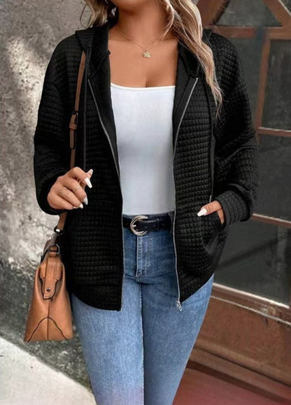 Damen Steppjacke mit Kapuze und Reißverschluss Stalluxe