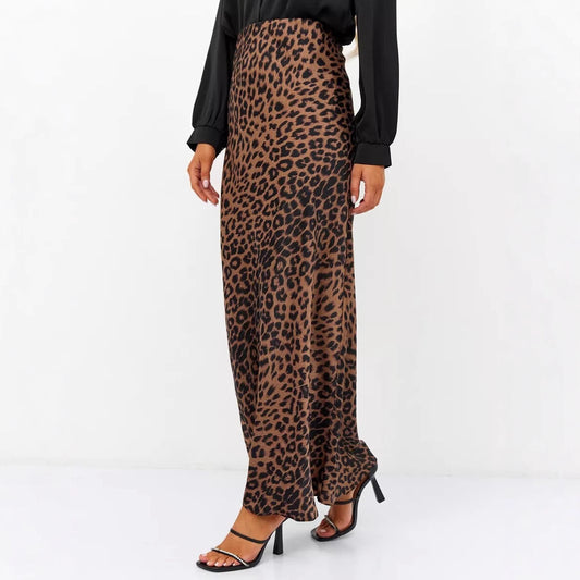 Damen Maxirock mit raffiniertem Tiermuster Stalluxe