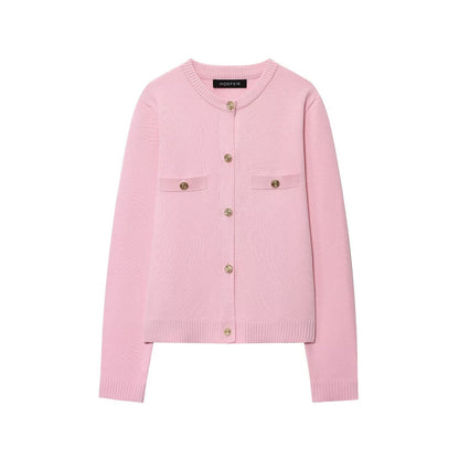 Damen Strickjacke mit elegantem Knopfdesign und praktischen Taschen Stalluxe