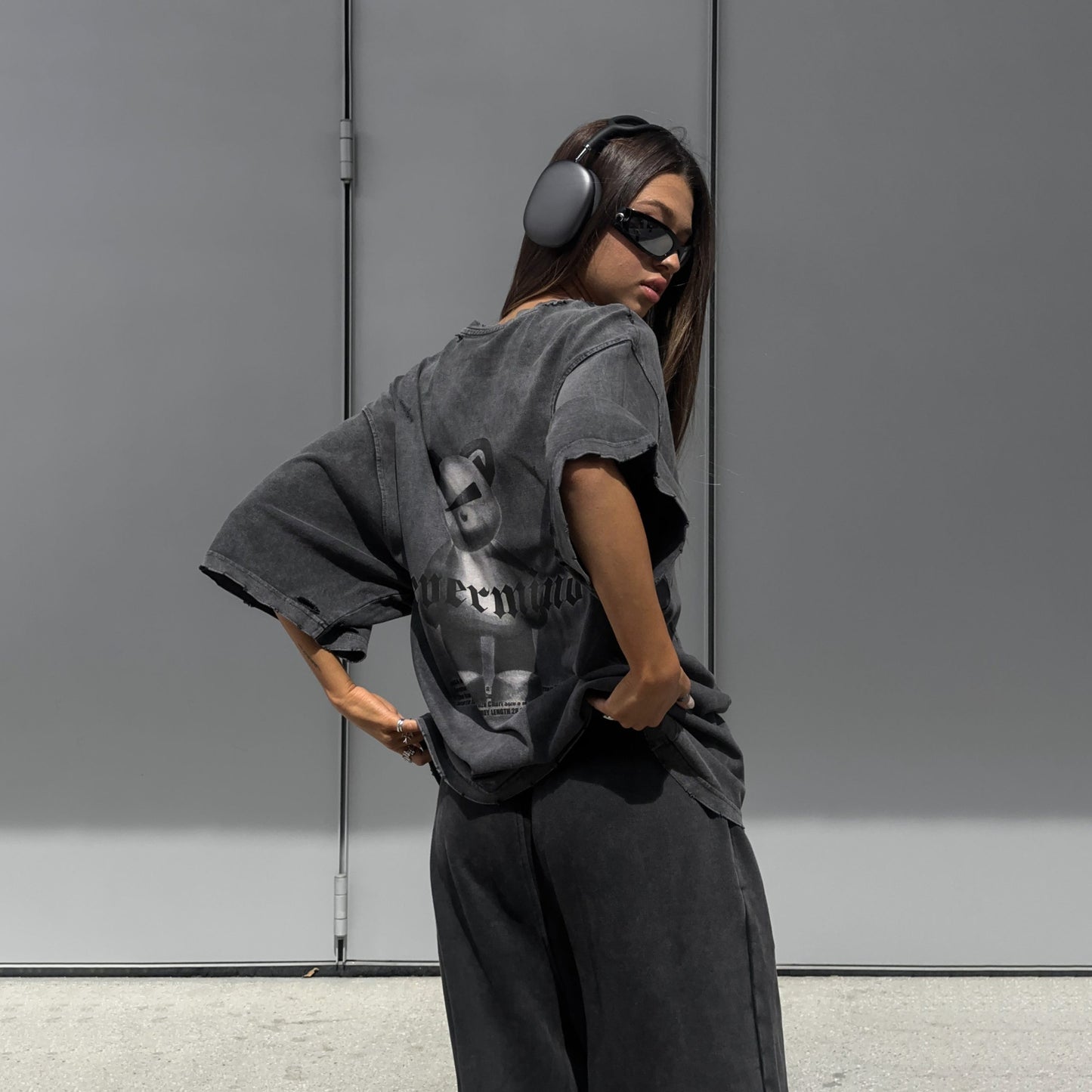 Damen Oversized T-Shirt mit kreativen Grafiken und lässigem Schnitt Stalluxe