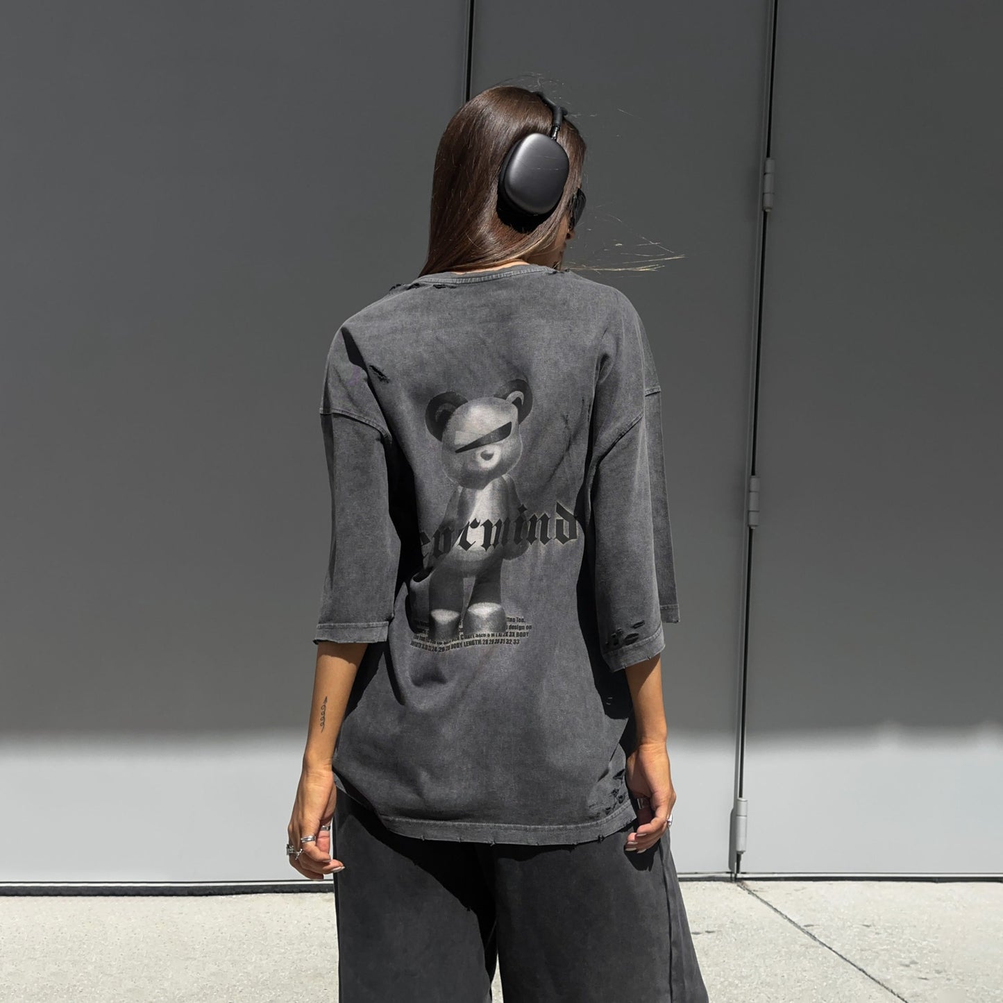 Damen Oversized T-Shirt mit kreativen Grafiken und lässigem Schnitt Stalluxe