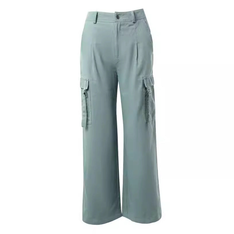 Damen Cargo-Hose mit weitem Schnitt und praktischen Taschen Stalluxe