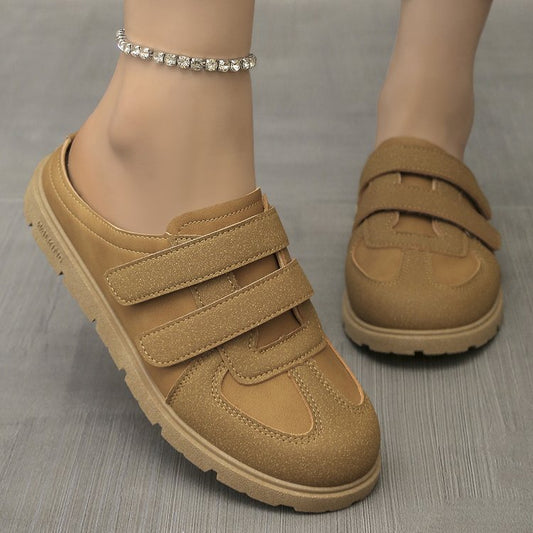 Damen bequeme Clogs mit verstellbaren Klettverschlussriemen und ergonomischem Fußbett Stalluxe
