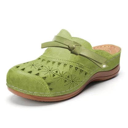 Damen Clogs mit kunstvollen Durchbrüchen und bequemer Sohle Stalluxe