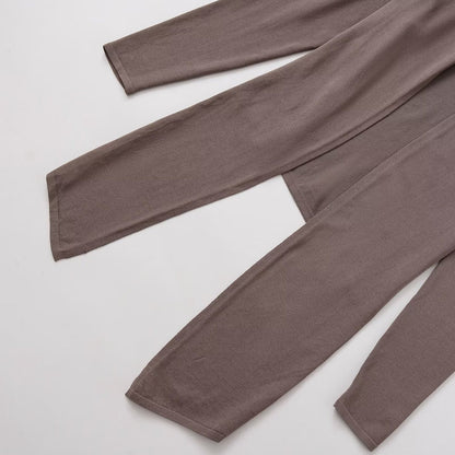 Damen Lässiges Langarmoberteil mit asymmetrischem Saum und hohem Kragen Stalluxe