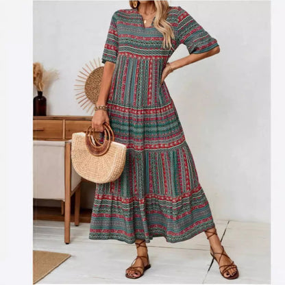 Damen Maxikleid im Ethno-Design Stalluxe