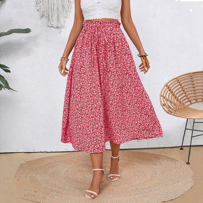 Damen Maxirock mit floralem Muster Stalluxe