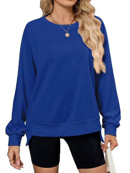 Damen lässiges Sweatshirt mit seitlichen Schlitzen und lässiger Passform Stalluxe