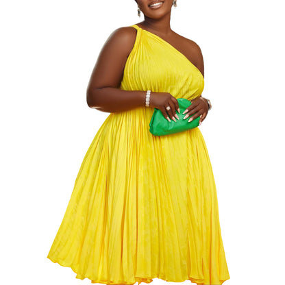 Damen trägerloses Plisseekleid mit raffiniertem Kordelzug Stalluxe