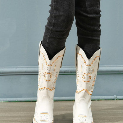 Damen Cowboystiefel mit kunstvoller Stickerei Stalluxe