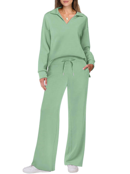 Damen Elegante Sportliche Freizeitgarnitur mit weitem Schnitt Stalluxe