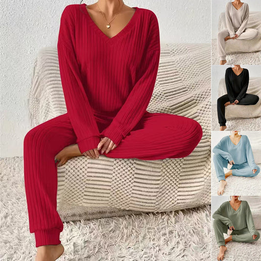 Damen Loungewear Set aus Rippstrick Stalluxe