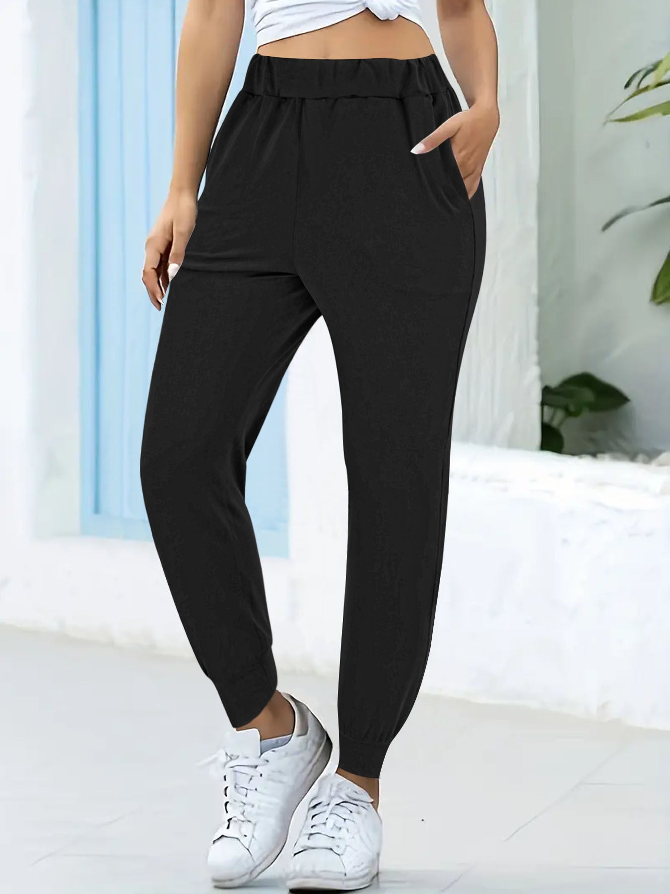 Damen Freizeit Stretchy Jogger Stalluxe