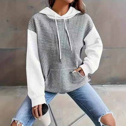 Damen Sweatshirt mit strukturiertem Gewebe und lässigem Schnitt Stalluxe
