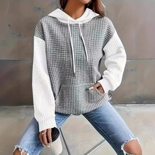 Damen Sweatshirt mit strukturiertem Gewebe und lässigem Schnitt Stalluxe