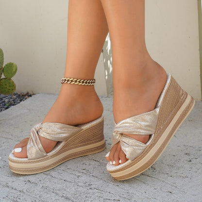 Damen Wedge-Sandalen mit elegantem Design und komfortablem Fußbett Stalluxe