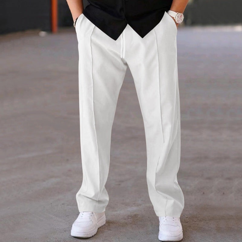 Herren lässige Freizeithose mit elastischem Bund und komfortablem Schnitt Stalluxe