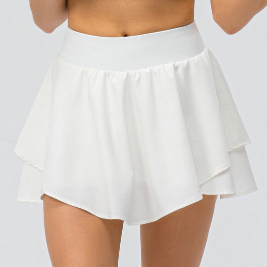 Damen Sportlicher Skort mit integrierter Shorts und Übergangsschicht Stalluxe